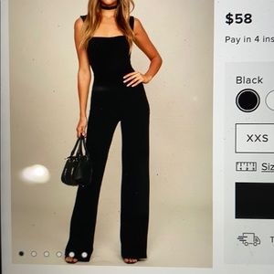 Lulus Black Jumpsuit Size Small w/tags